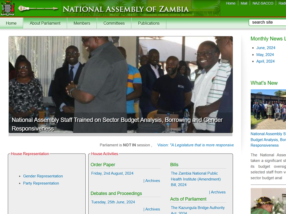 National Assembly Website